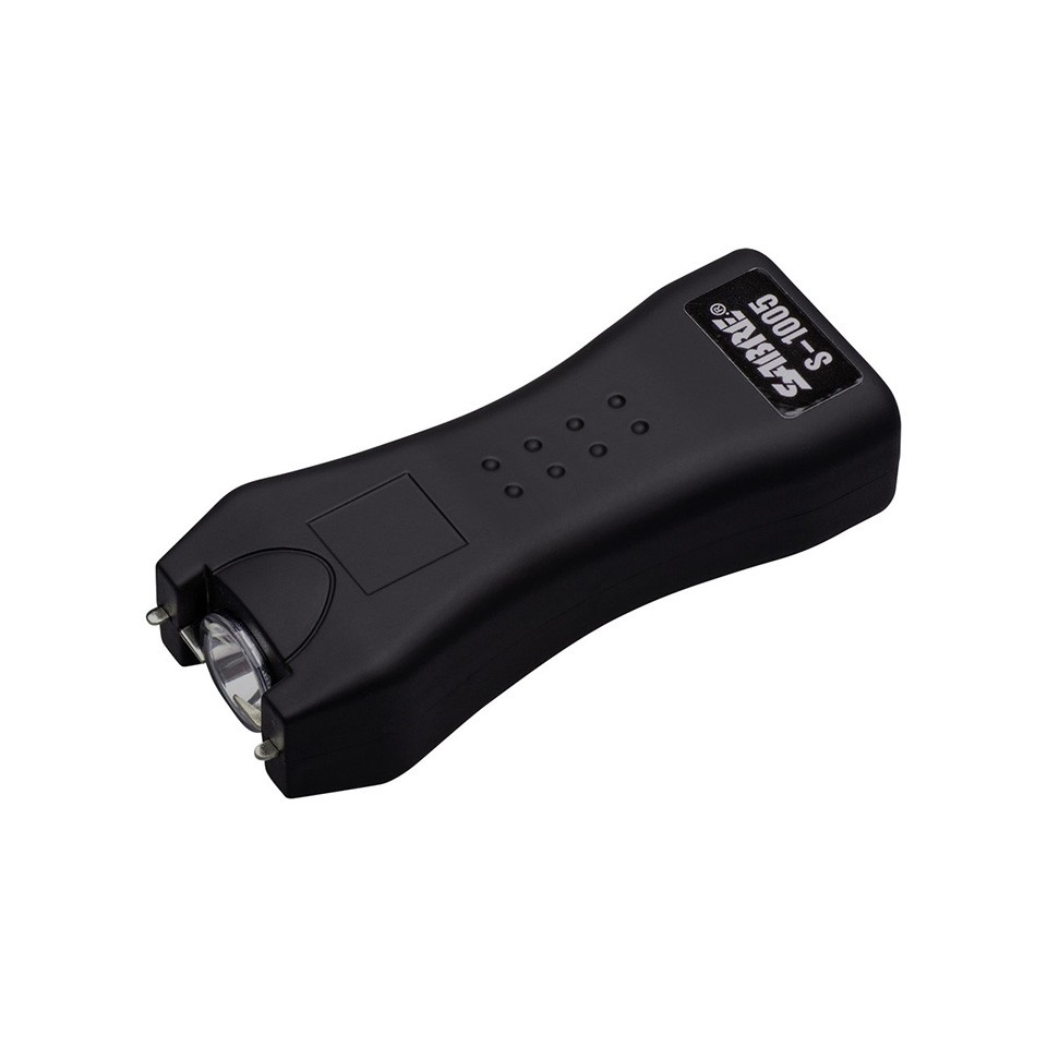 Stun Gun + Flashlight with Belt Holster BLACK - - Image 3